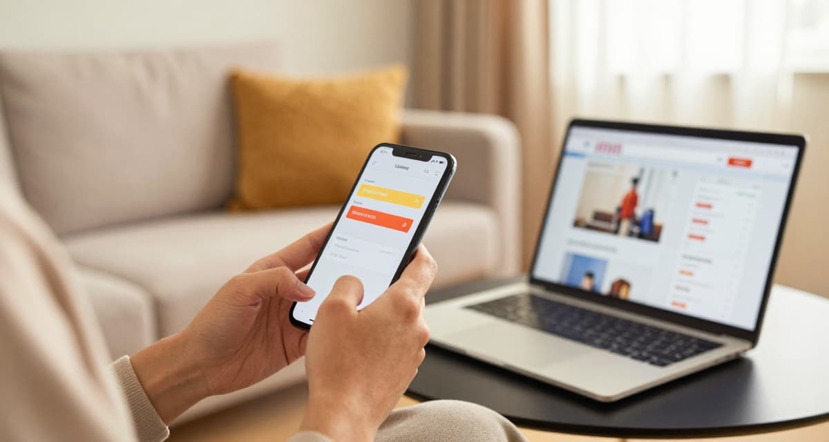 Shopper receiving restock alert notification on phone
