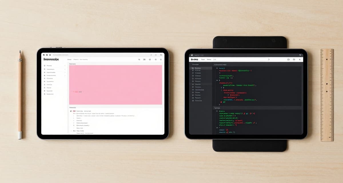 Side by side comparison of visual and text-based monitoring